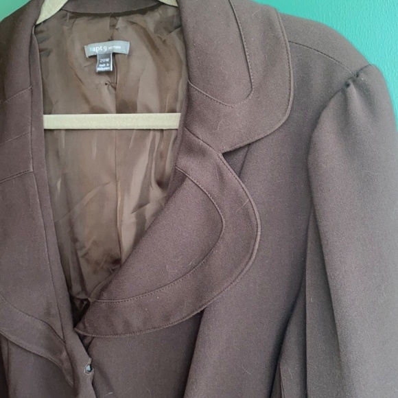 Apt 9 ladies size 20 brown blazer jacket sport coat - Picture 5 of 7